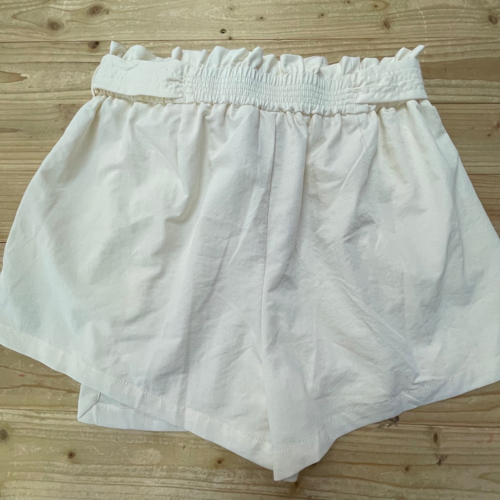 Calia Journey Skort Womens Medium Off White Paperbag Tie Front Active Skirt - Picture 2 of 5